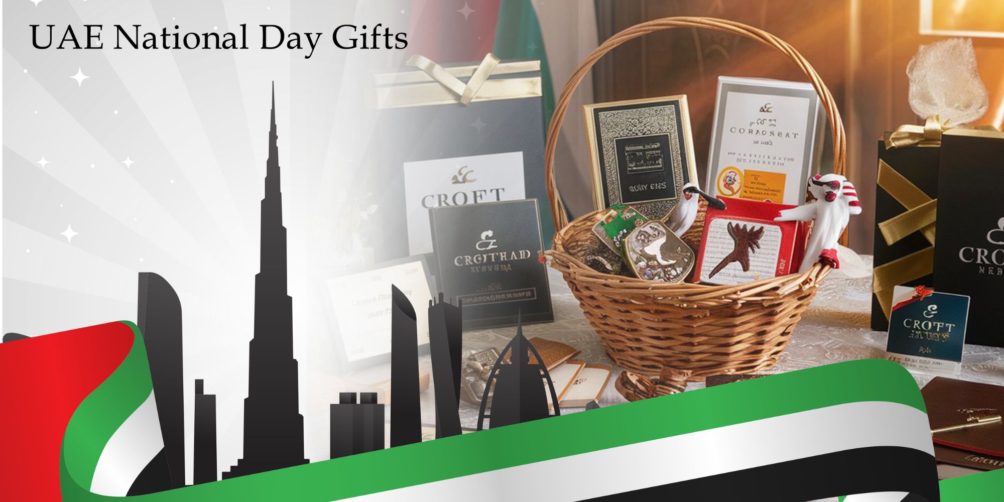 UAE National Day Gifts UAE National Day Gifts Show your appreciation for your clients and partners this UAE National Day with personalized corporate gifts. These thoughtful tokens of gratitude will strengthen your business relationships and reflect your commitment to the nation's progress. Explore our unique collection today !Eid Al Adha Gifts